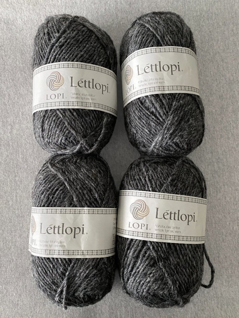 NWT Istex Lopi Lettlopi Colour 0058 Dark Grey Lot of 4